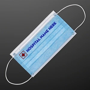 Hopsital Logo Blue Disposable Face Mask For Daily Use