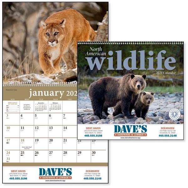 North American Wildlife 2022 Calendar - Image 1