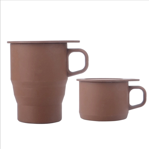 Sillicon Mug/cup Foldable With Straw - Image 3