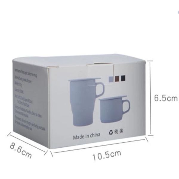Sillicon Mug/cup Foldable With Straw - Image 6