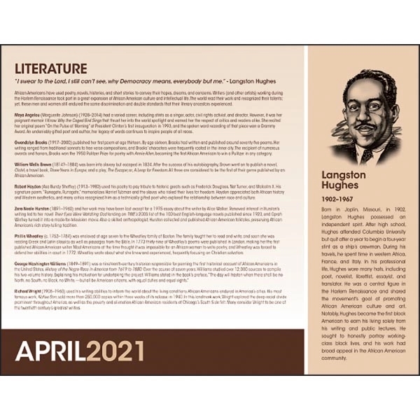 African-American Heritage - Dr. M Luther King, Jr Calendar - Image 5