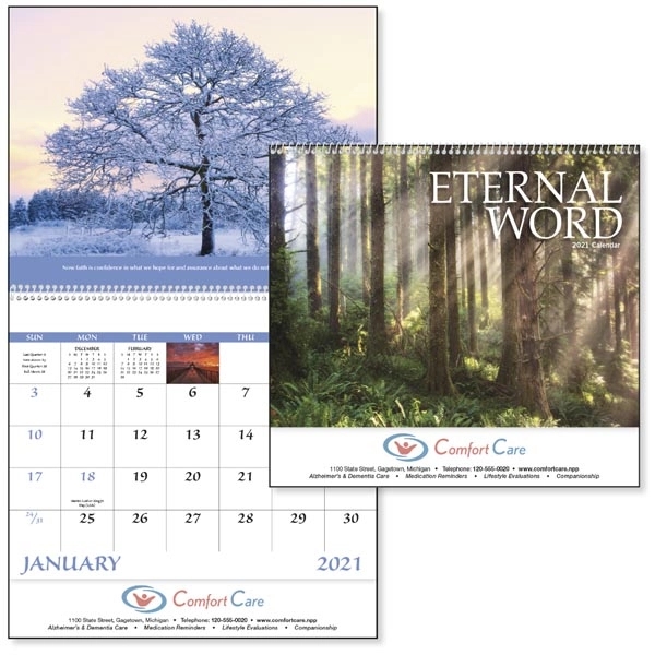 Spiral Eternal Word with Pre-Planning Form 2022 Calendar - Image 1