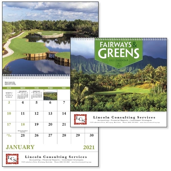 Spiral Fairways & Greens Lifestyle 2022 Appointment Calendar - Image 1