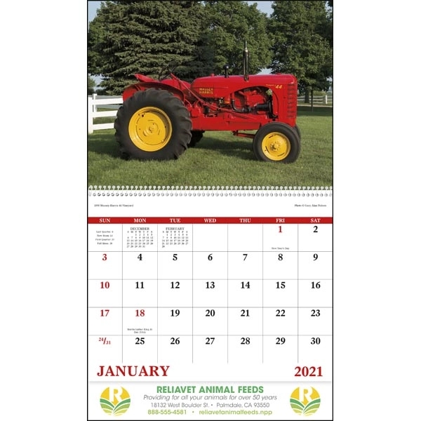 Spiral Classic Tractors 2022 Calendar - Image 17