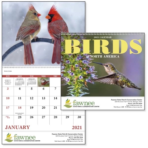 Spiral Birds of North America 2022 Appointment Calendar - Image 1