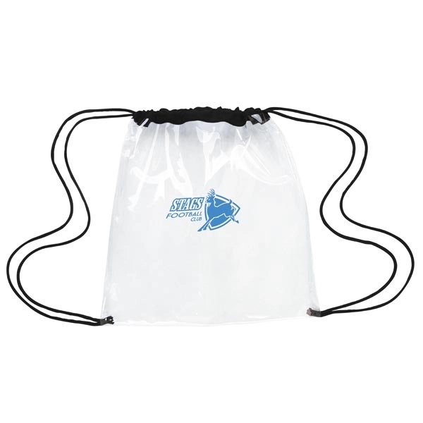Clear Game Drawstring Backpack - Image 2