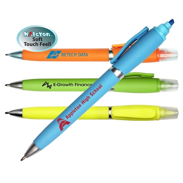 Halcyon® 2 in 1 Pen/Highlighter - Image 1