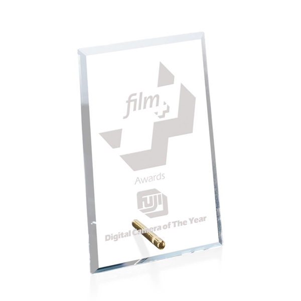 Windsor Rectangle Vertical Award - Starfire/Gold - Image 2