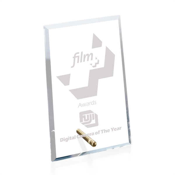 Windsor Rectangle Vertical Award - Starfire/Gold - Image 3