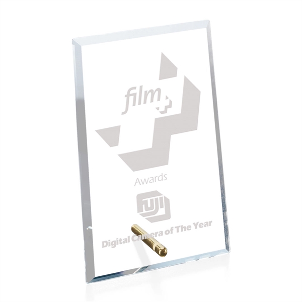 Windsor Rectangle Vertical Award - Starfire/Gold - Image 4
