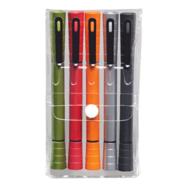 Double Pen/Highlighter 5pc Gift Pack (Specify Colo