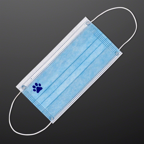 Animal Hospital Logo Blue Disposable Face Mask For Daily Use - Image 2