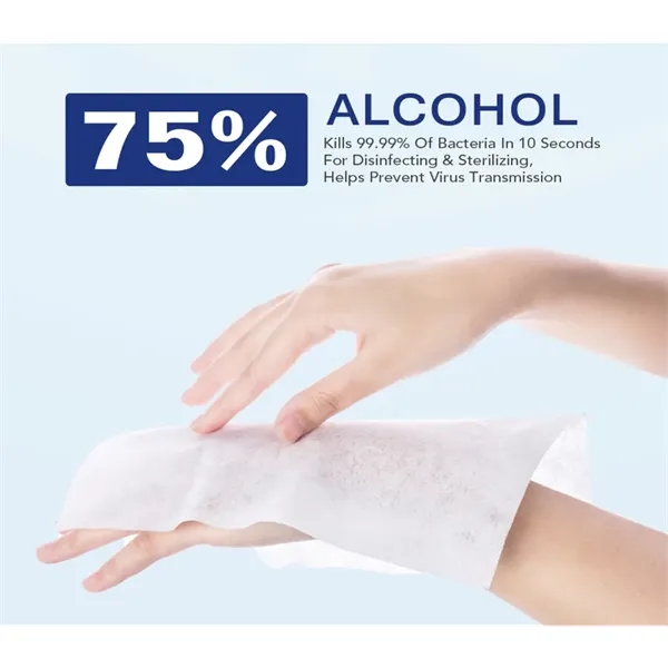 Alcohol Wipes, 40's - Image 2
