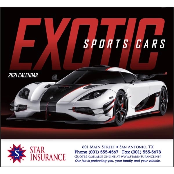 Stapled Exotic Sports Cars Vehicle 2022 Appointment Calendar - Image 16