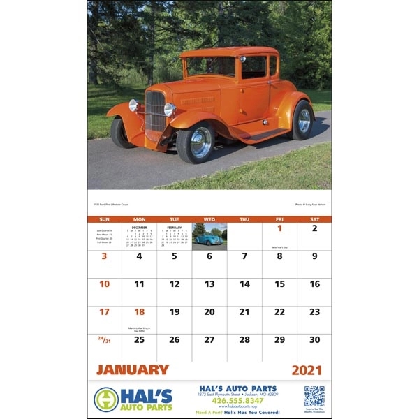 Stapled Street Rods Vehicle 2022 Appointment Calendar - Image 17