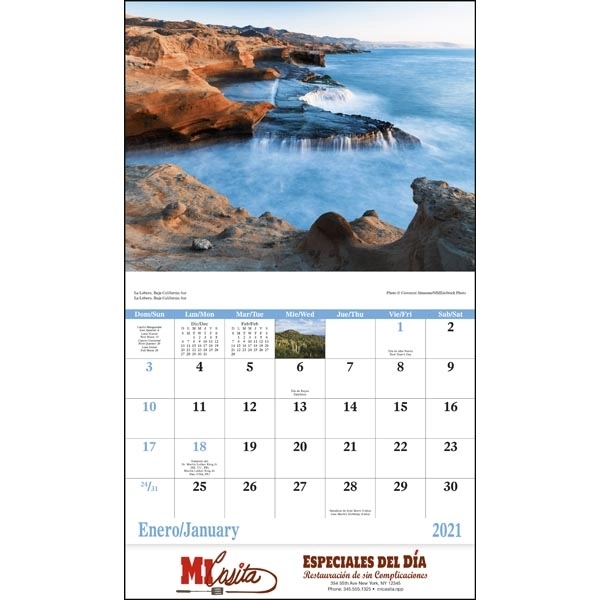 Stapled Mexico Scenic 2022 Appointment Calendar - Image 17