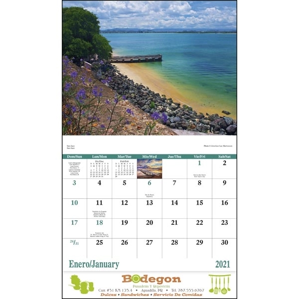 Stapled Puerto Rico Scenic 2022 Appointment Calendar - Image 17
