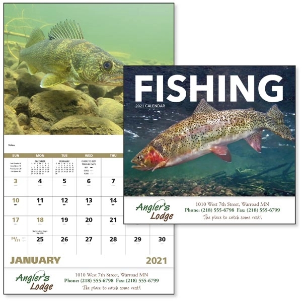 Stapled Fishing Sports/Wildlife 2022 Appointment Calendar - Image 1