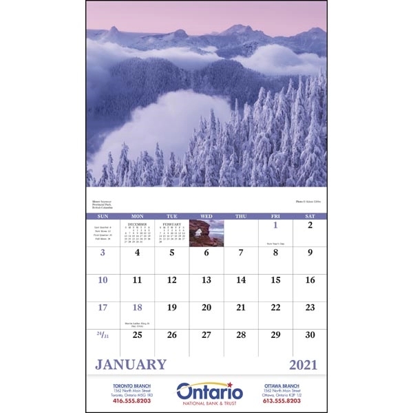 Stapled Scenic Canada 2022 Appointment Calendar - Image 17