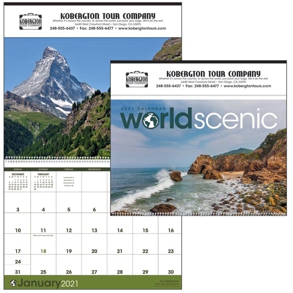 World Scenic 2022 Calendar - Image 1