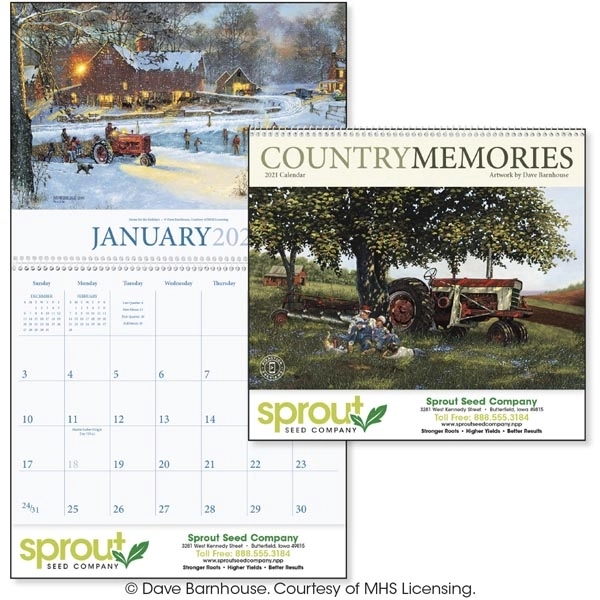 Country Memories 2022 Calendar - Image 1