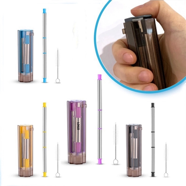 Portable Reusable Stainless Steel Drinking Straw - Image 1