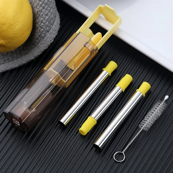 Portable Reusable Stainless Steel Drinking Straw - Image 3