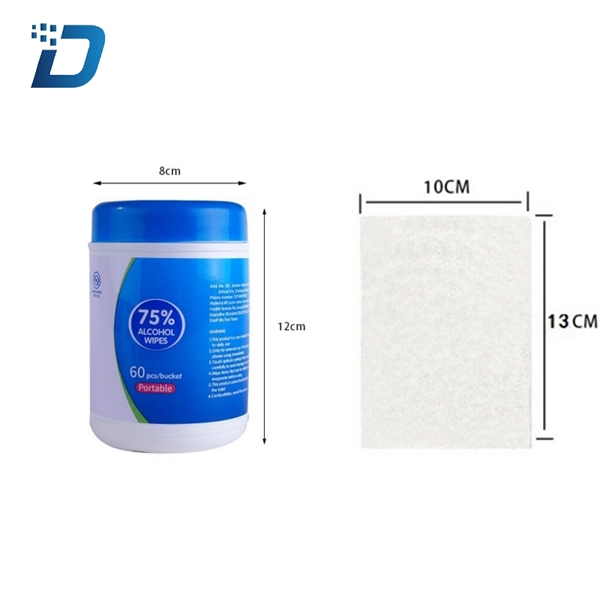 60pcs Canister Alcohol Wipes - Image 2