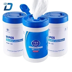 80pcs Canister Alcohol Wipes