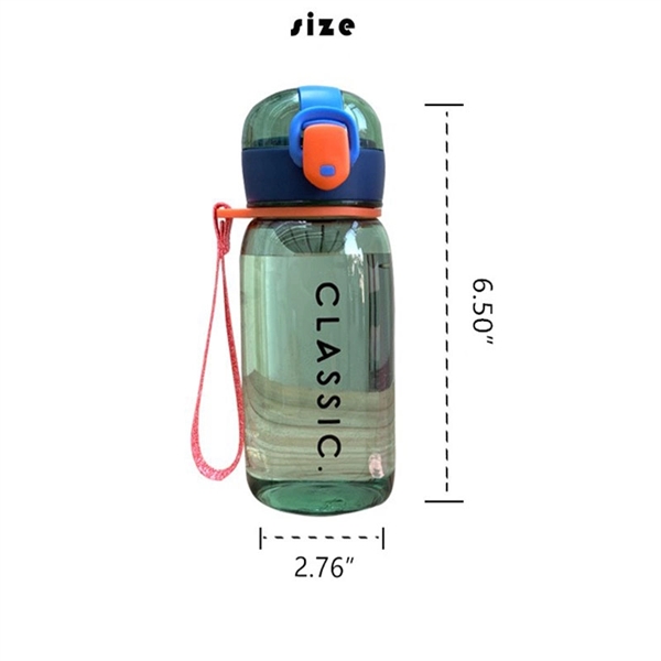 14 oz. Plastic Home Outdoor Sports Water Bottle - Image 2