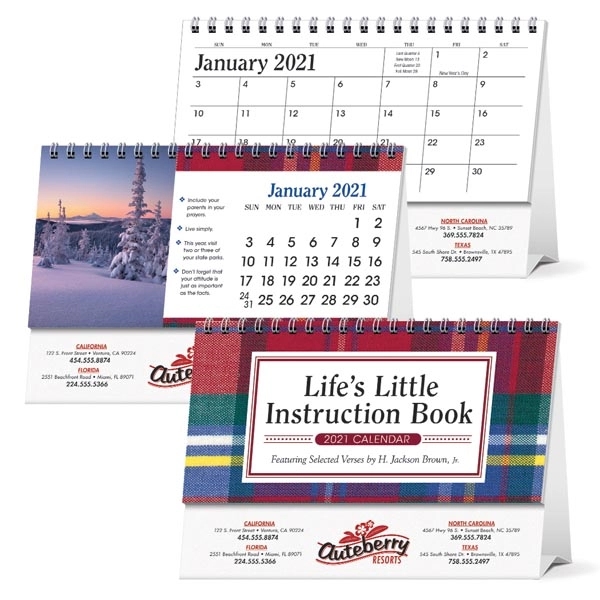 Life's Little Instruction Book Desk 2022 Calendar - Image 1