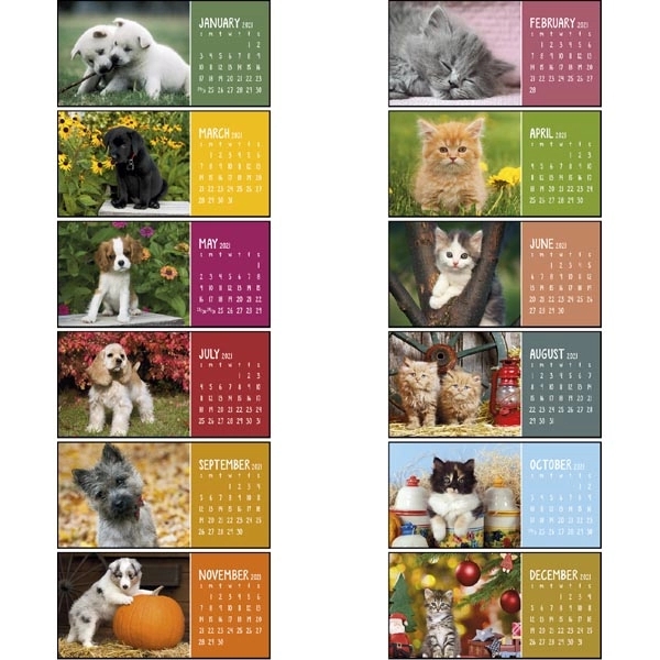Puppies & Kittens Desk 2022 Calendar - Image 15