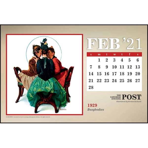 The Saturday Evening Post Large Desk 2022 Calendar - Image 3