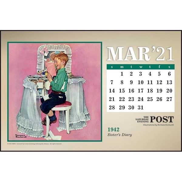 The Saturday Evening Post Large Desk 2022 Calendar - Image 5