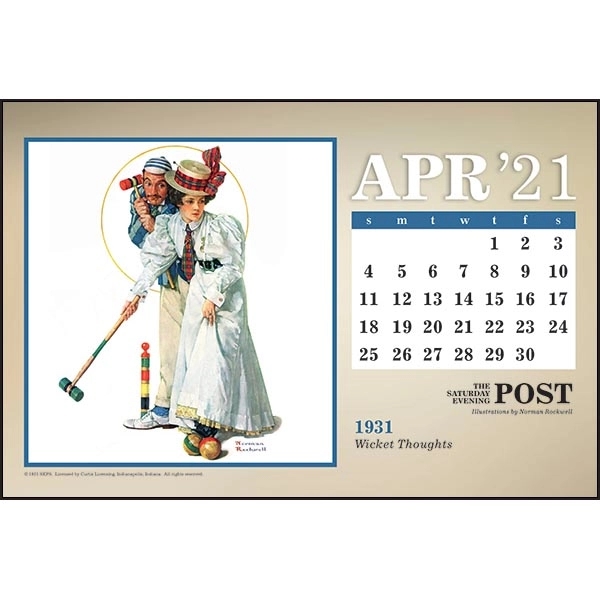 The Saturday Evening Post Large Desk 2022 Calendar - Image 6