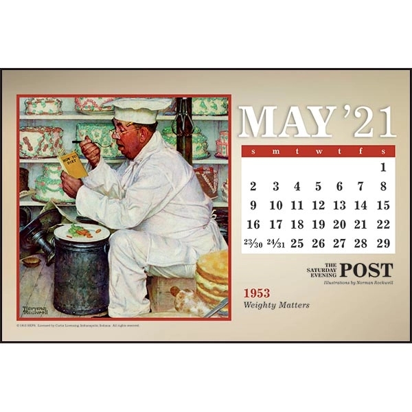 The Saturday Evening Post Large Desk 2022 Calendar - Image 8
