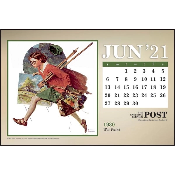 The Saturday Evening Post Large Desk 2022 Calendar - Image 9