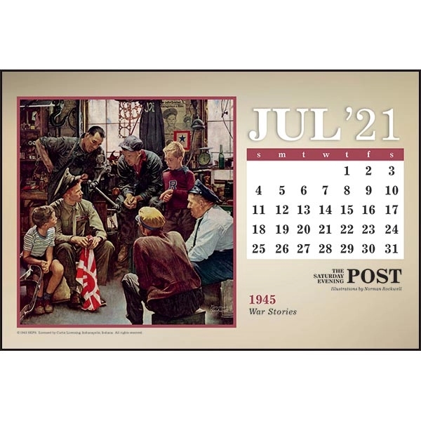 The Saturday Evening Post Large Desk 2022 Calendar - Image 10