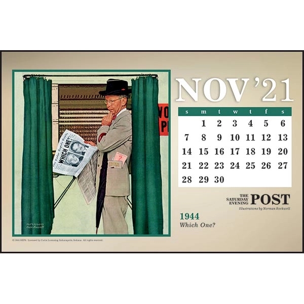 The Saturday Evening Post Large Desk 2022 Calendar - Image 14