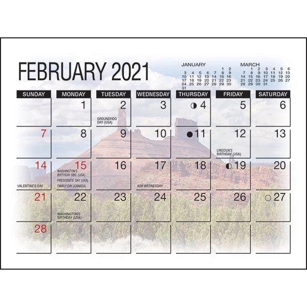 America's Beauty 2022 Desk Calendar - Image 3