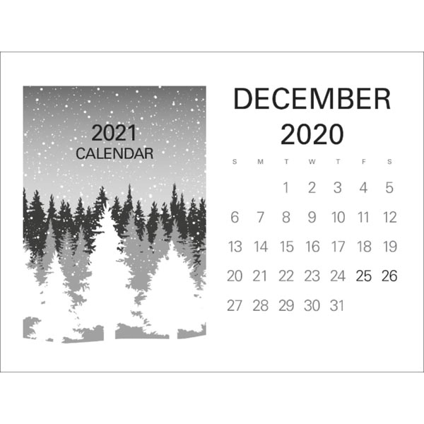Curved Memo Desk 2022 Calendar - Image 5
