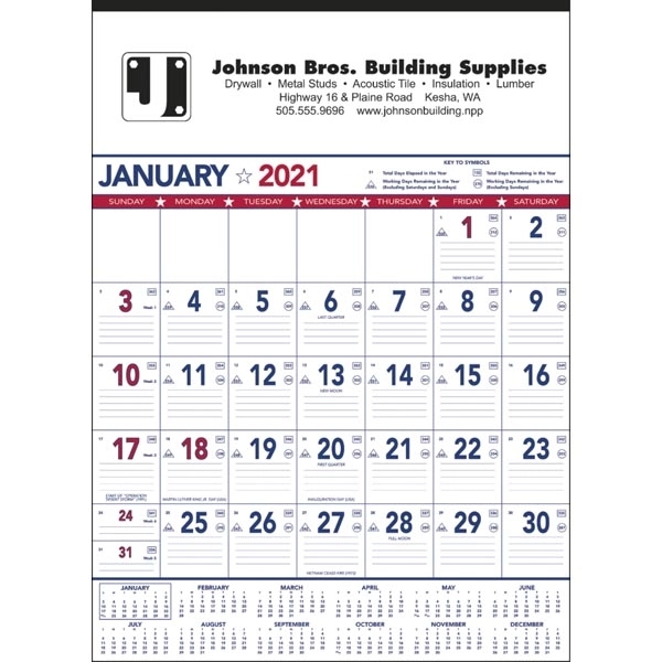 Patriotic Contractor Memo 2022 Calendar - Image 2