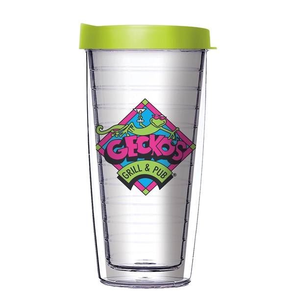16 oz Travel Tumbler w/ Full color Wrap Imprint Double Wall - Image 3