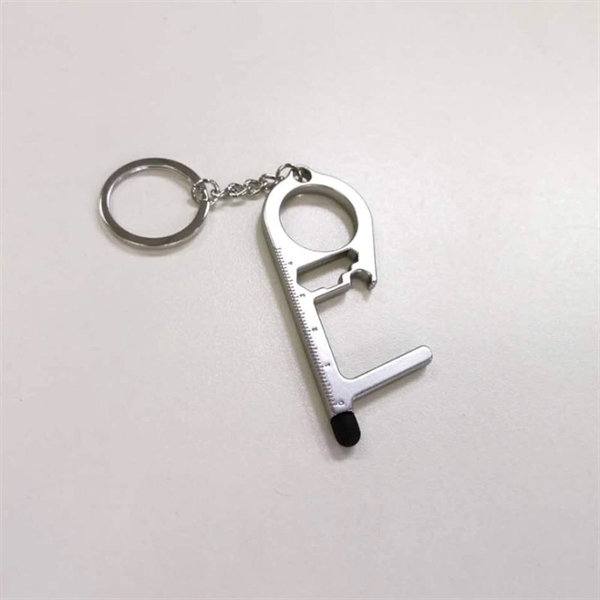 No Touch Key Door Opener Tool With Key Ring - Image 3