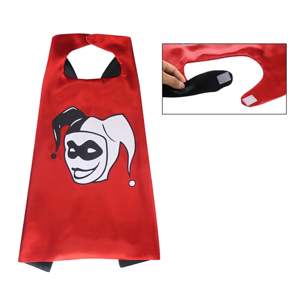 27.5" *27.5" Children Halloween clown cloak with mask     - Image 4