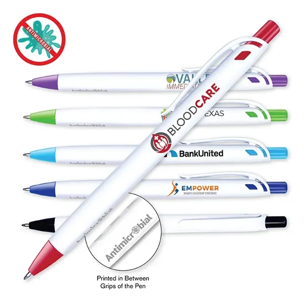 Antimicrobial Click Pen, Full Color Digital - Image 1