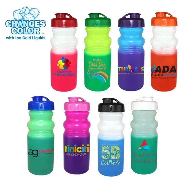 20 oz. Mood Cycle Bottle with Flip Top Cap, Full Color Digit - Image 1