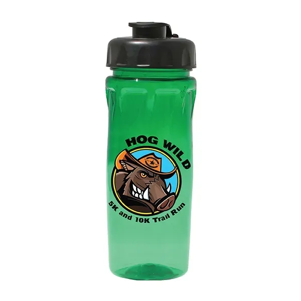 18 oz. Poly-Saver PET Bottle with Flip Top Cap, Full Color D - Image 25