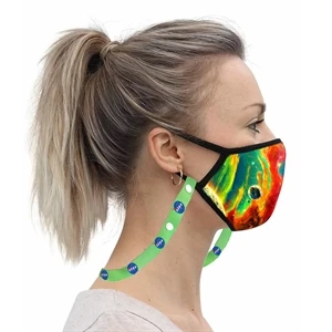 3 Layer Safety Face Mask Lanyard Combo w/ Full Color Imprint