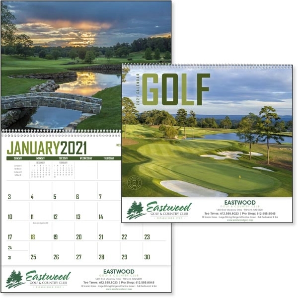 Golf 2022 Calendar - Image 1